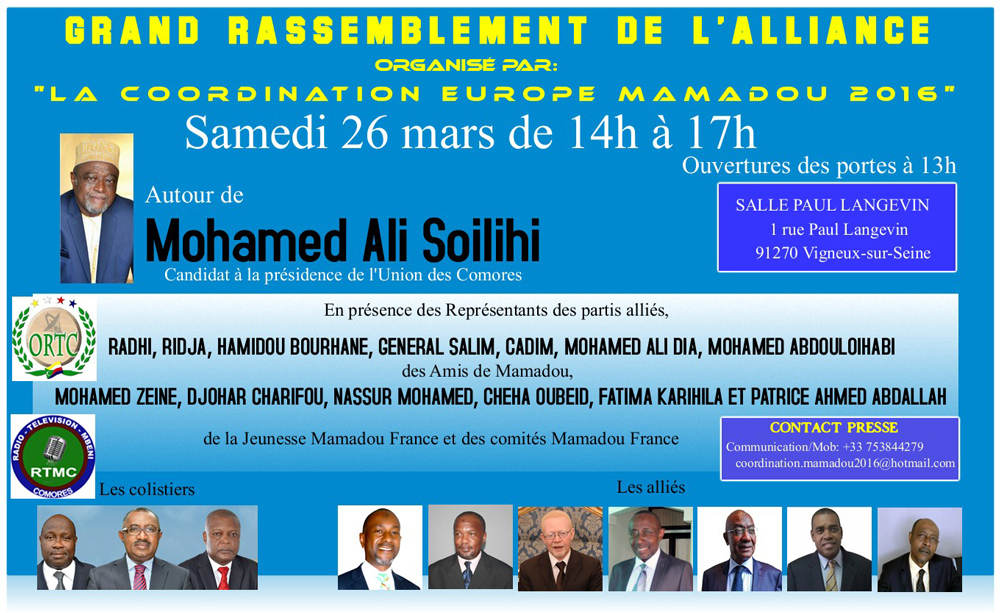Réunion à Vigneux des partisans de Mohamed Ali Soilihi