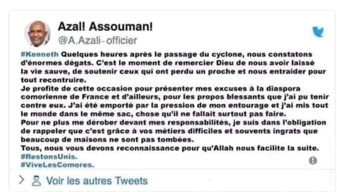 Assoumani Azali, le Président des fautes de français