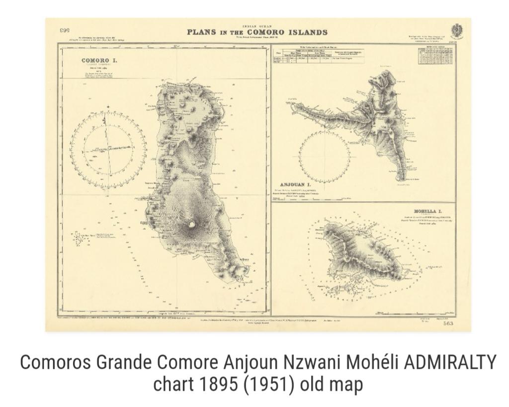 Horreur! La carte des «Comores» sans Mayotte, et c’était en 1895. La géographie n’est pas synonyme de réalité historique et politique